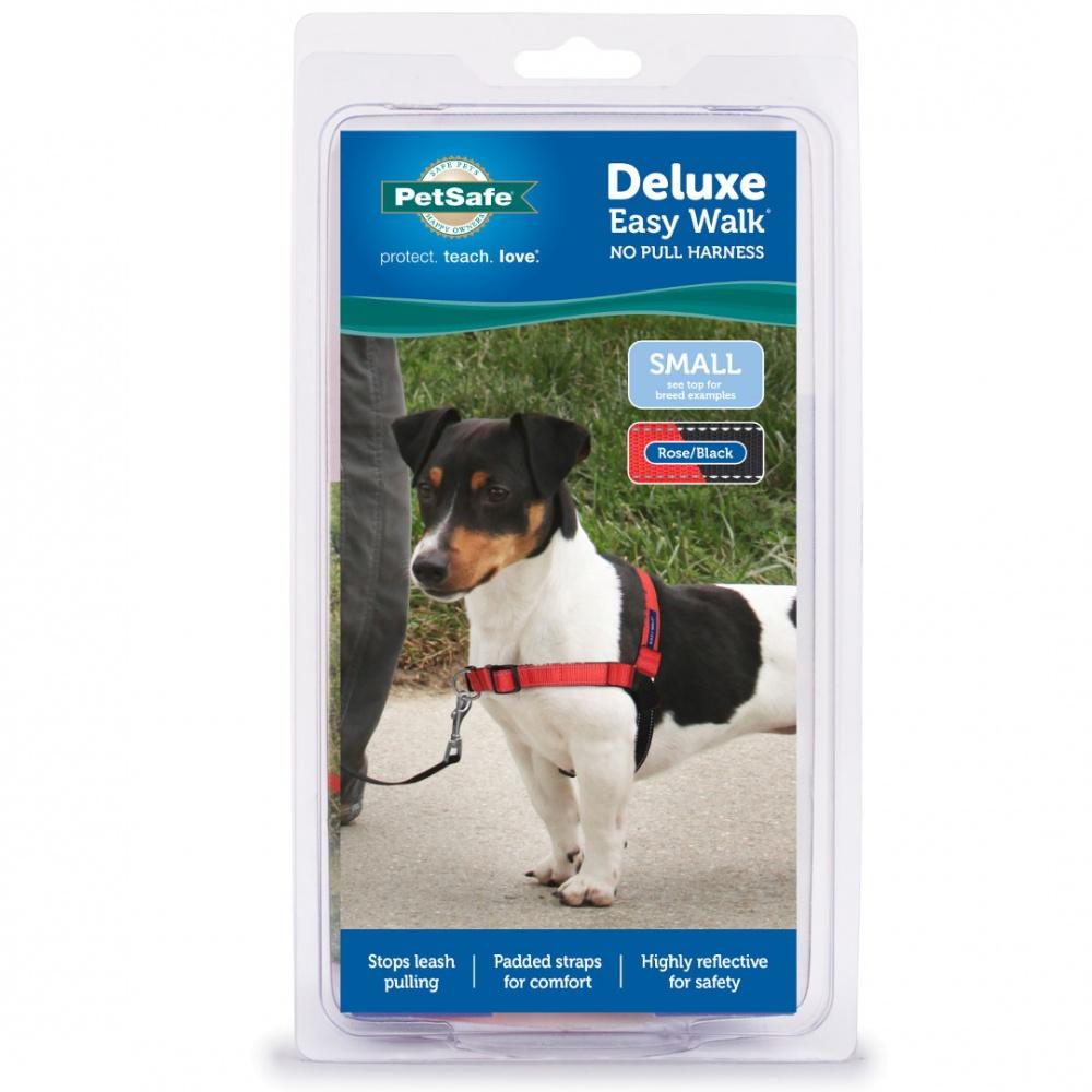 geleider Encommium pijn PetSafe Deluxe Easy Walk Rose Red & Black Dog Harness - - Pet Friendly