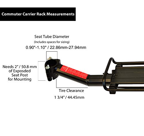 lumintrail bike commuter carrier rack