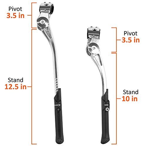 bv bike kickstand alloy adjustable height rear side bicycle kick stand