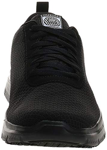 skechers men's flex advantage black work shoe