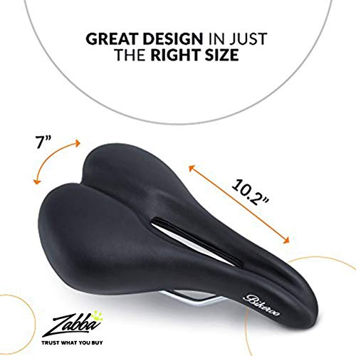 bikeroo most comfortable bike seat for women padded bicycle saddle with soft cushion