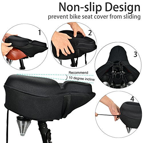 padded seat cover for exercise bike