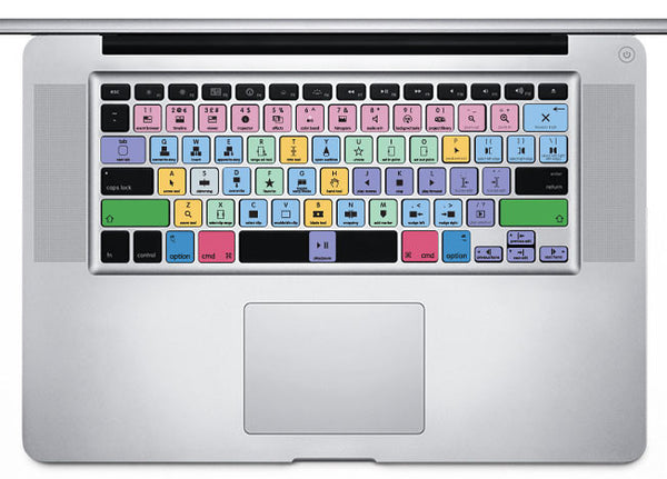 Apple Final Cut Pro X Keyboard Stickers Black Letters Mac Qwerty Uk Us 5453