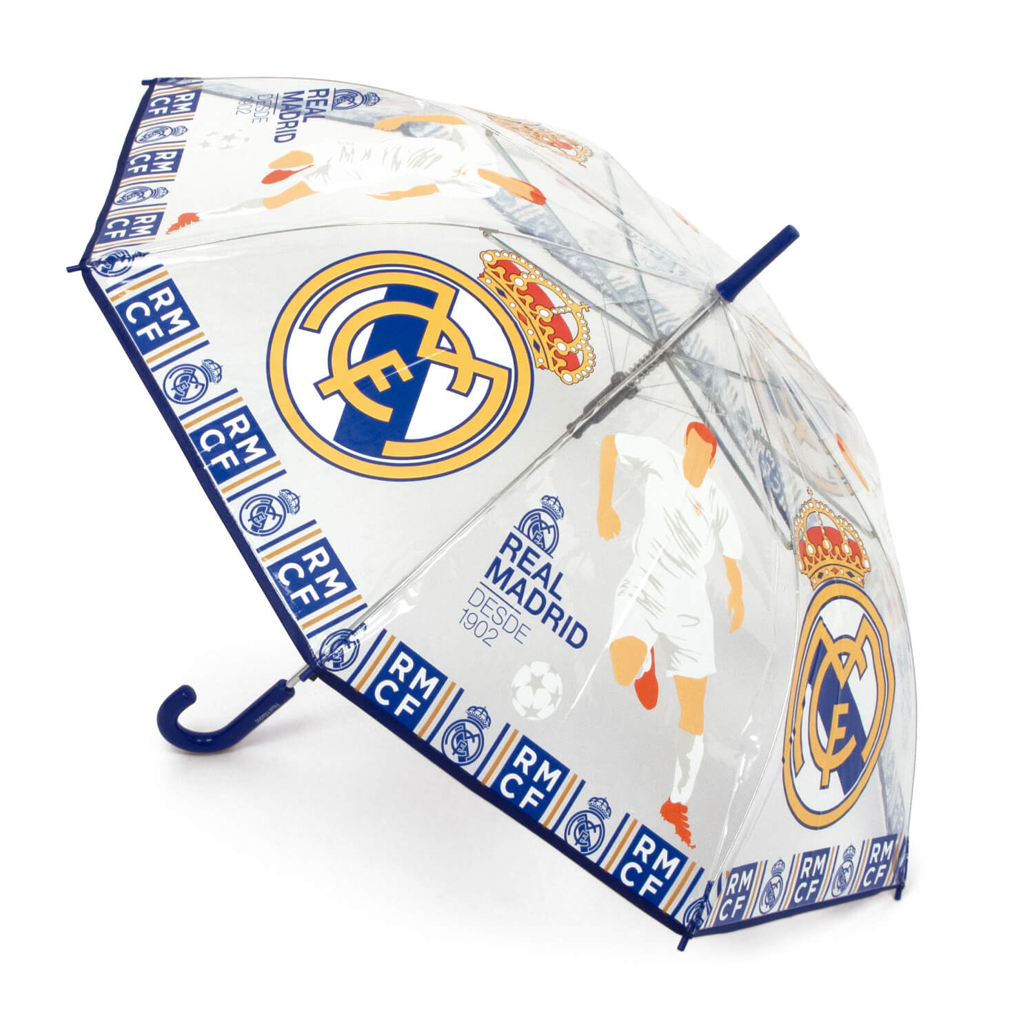 Paraguas Transparente Niño Real Real Madrid | EU Tienda