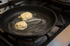 Keto Pancakes in the pan 