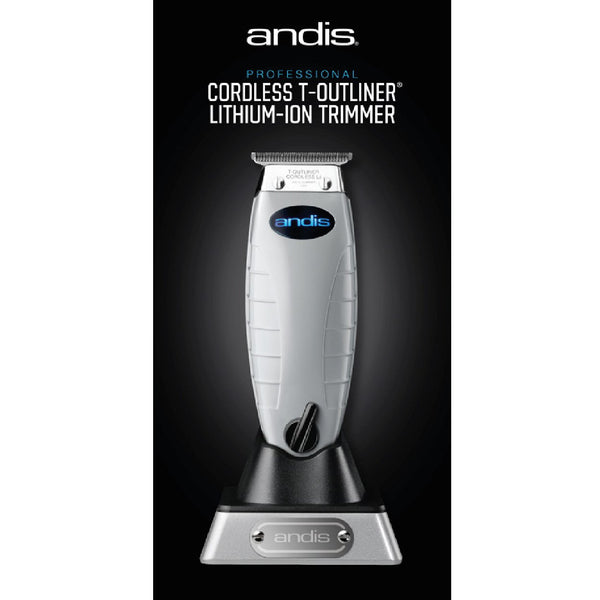 andis cordless t outliner lithium ion trimmer 74005