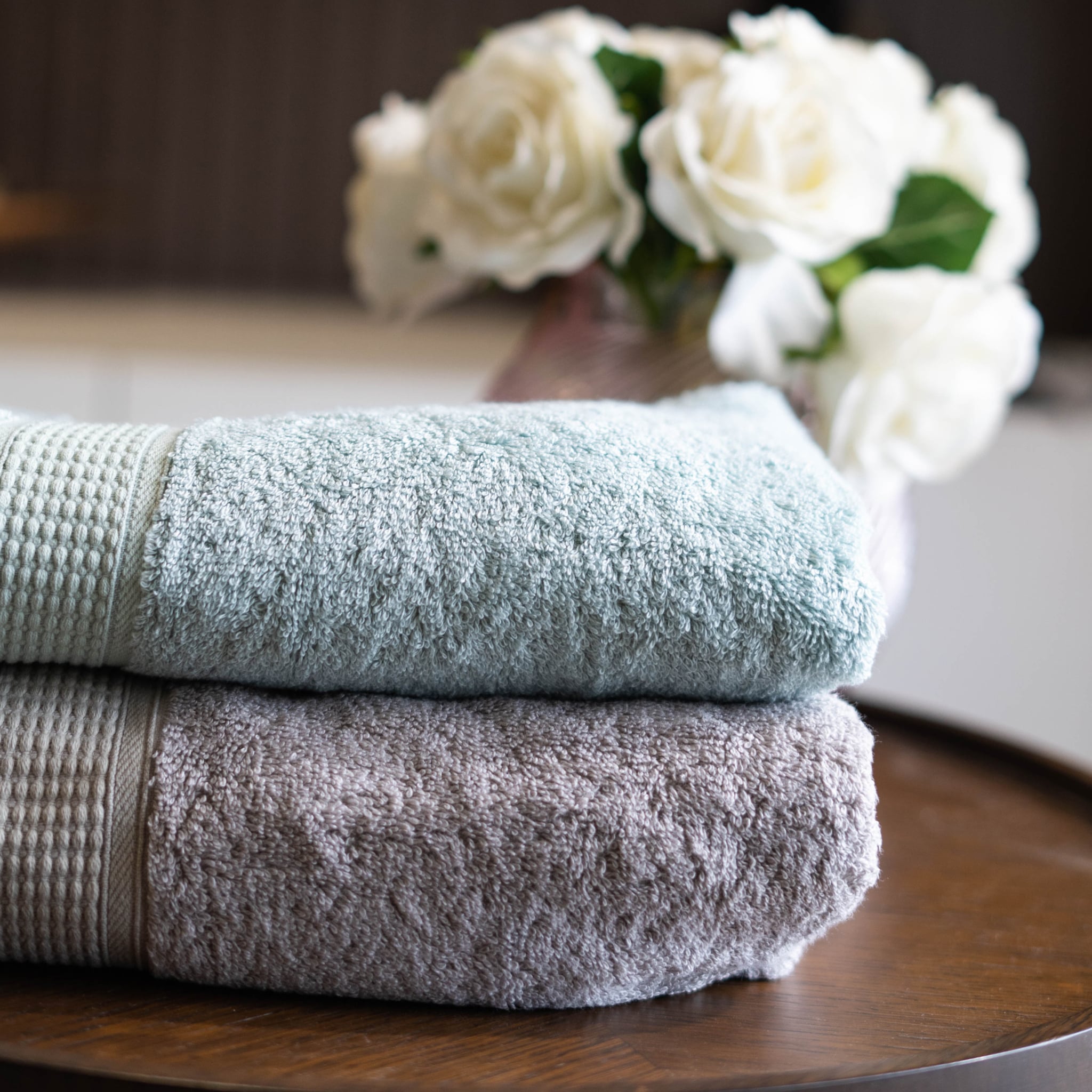 bamboo cotton bath towels