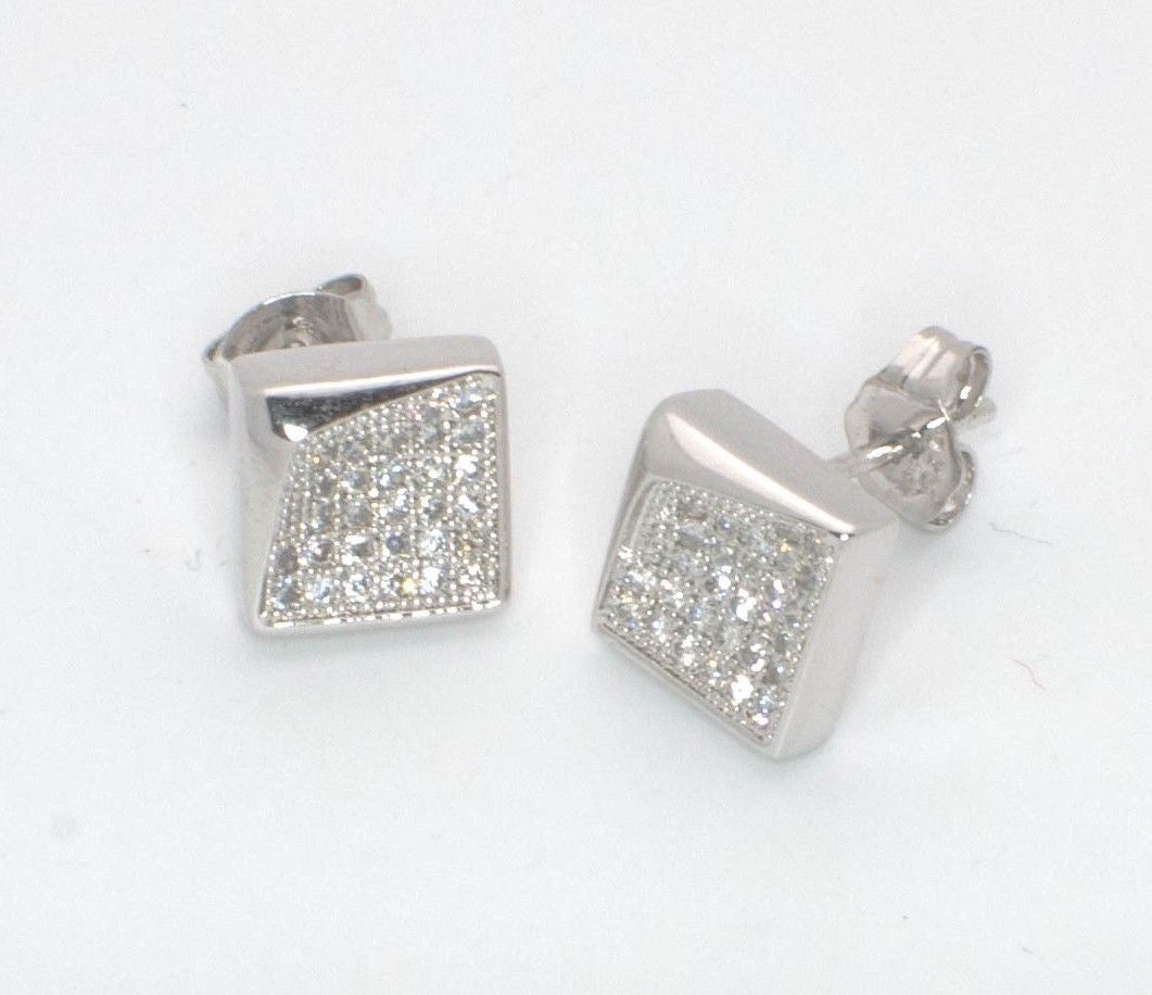 Sterling Silver Cubic Zirconia Earrings | Jewelryland.com