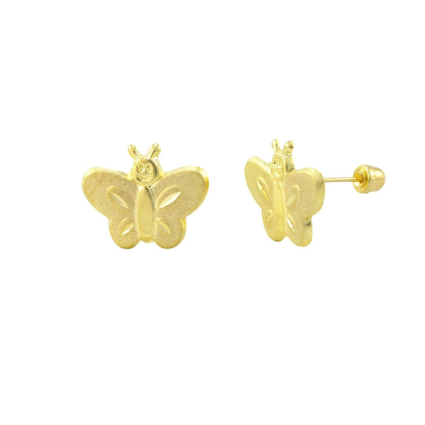 Details about   Solid 10K White Gold Butterfly Earrings 13mm Butterfly Earrings 2.4 grams 1/2" 
