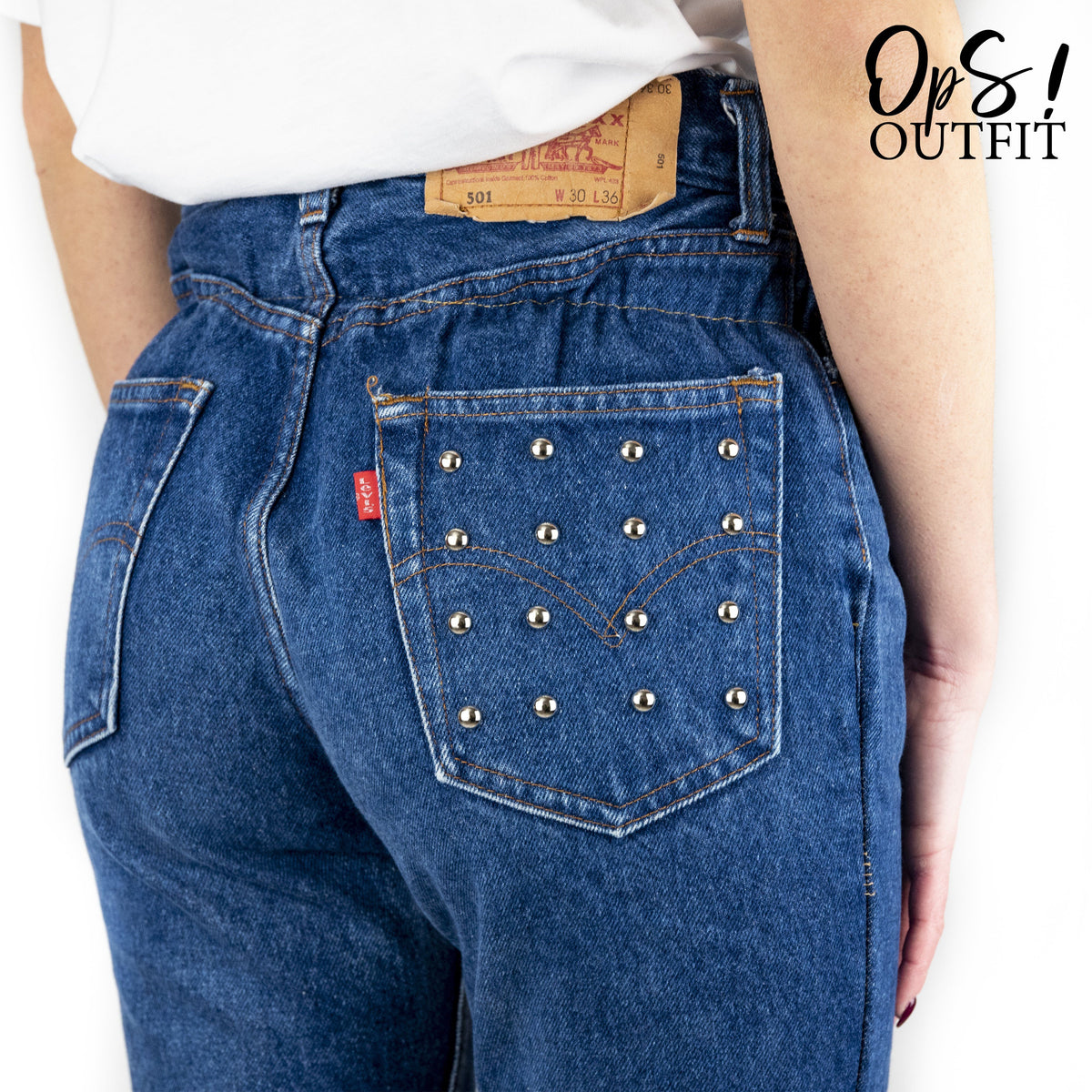 Jeans da donna vintage candy con borchie | OPS OUTFIT – OPS