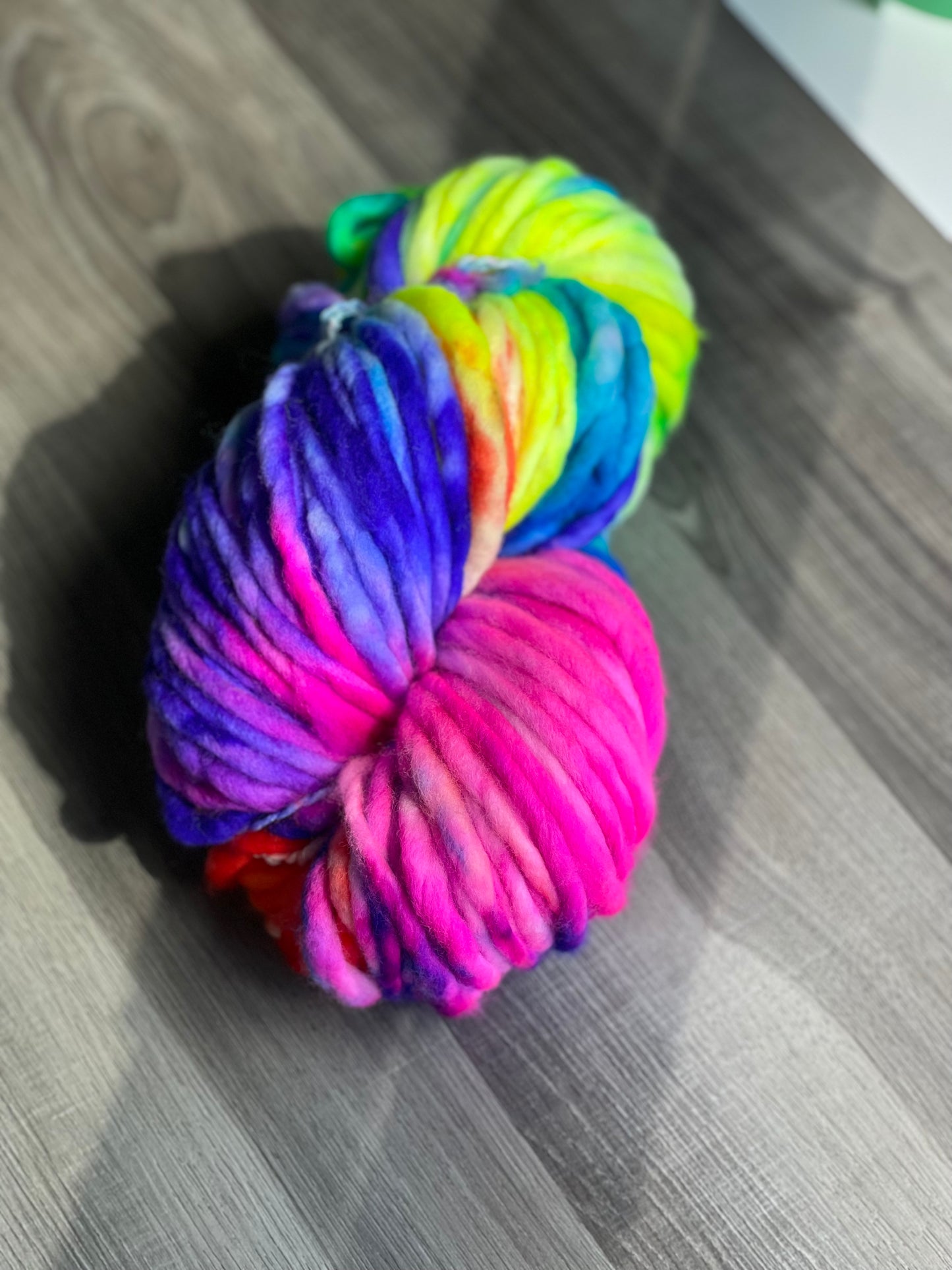 OOAK Rainbow- FLOOFY - Super Bulky