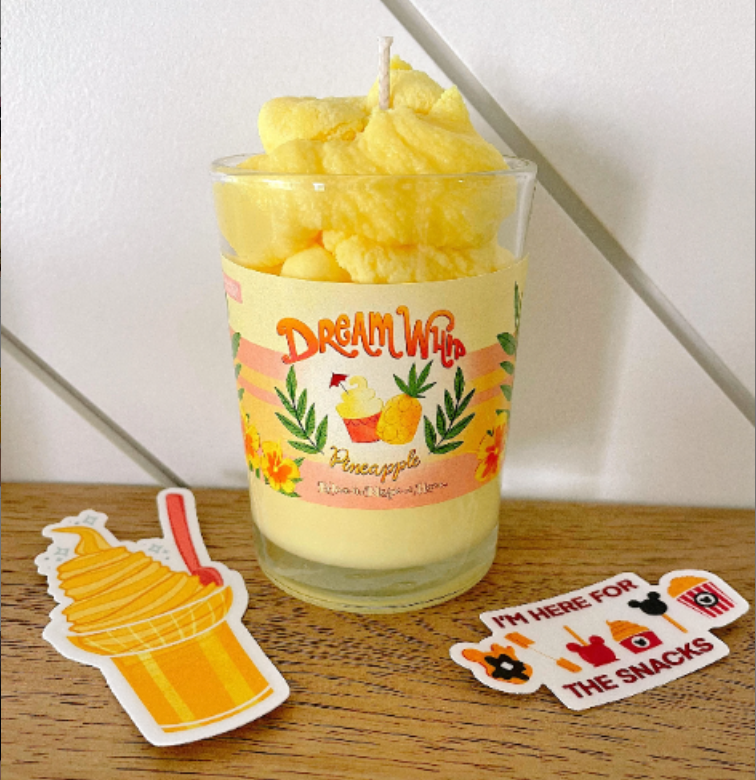 Pineapple Dream Whip | Smells Like Pineapple Dole Whip | Coconut Soy Wax Candle