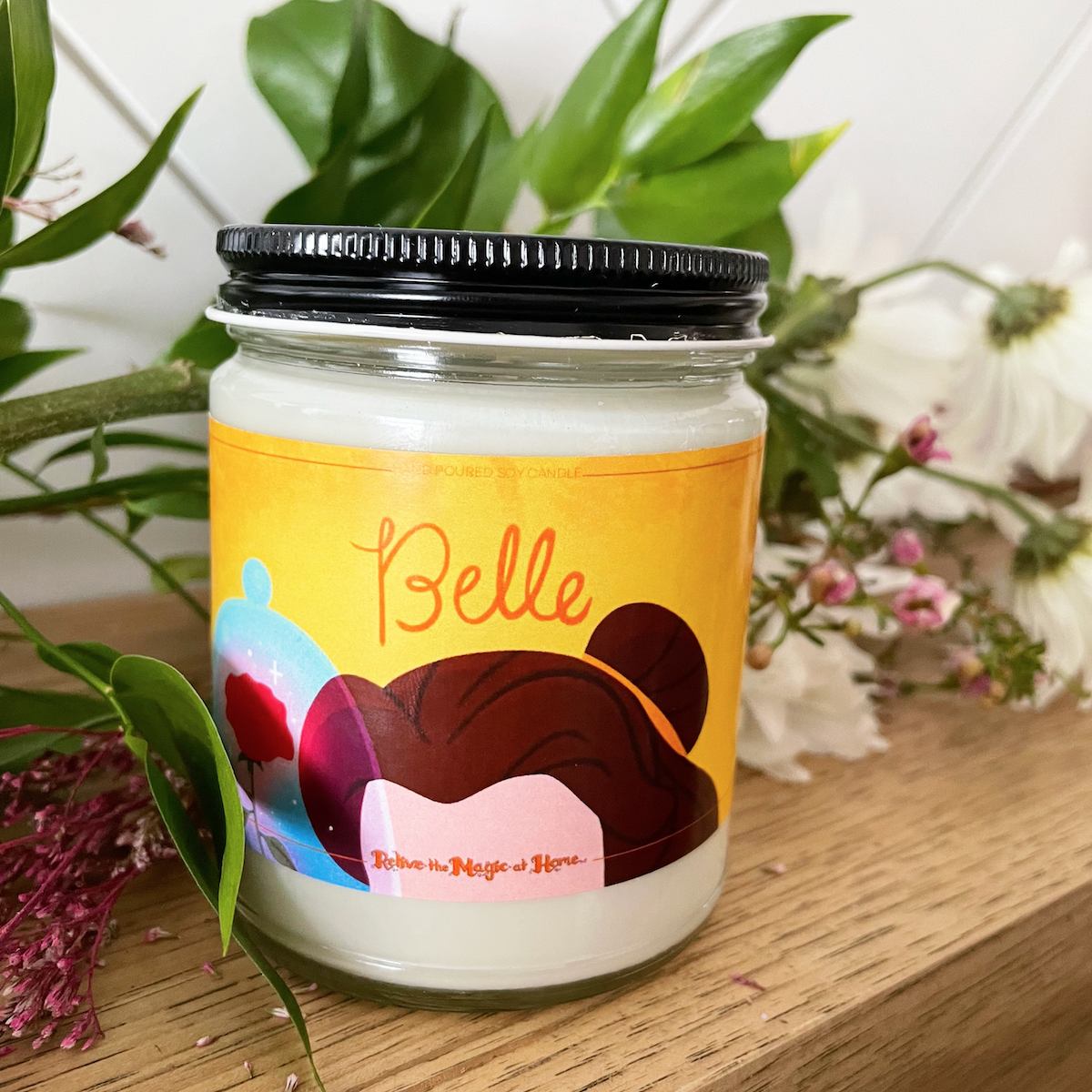 Belle Candle | Enchanted Rose Garden Scent | Soy Wax
