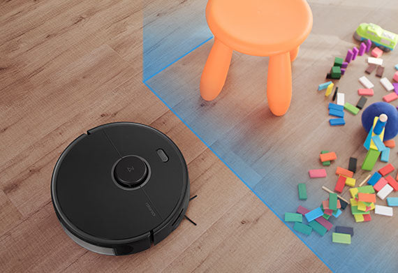 Roborock S5 Max kan upprätta virtuella barriärer för förbjudna moppzoner och förbjudna områden Roborock S5 Max kan upprätta virtuella barriärer för förbjudna moppzoner och förbjudna områden