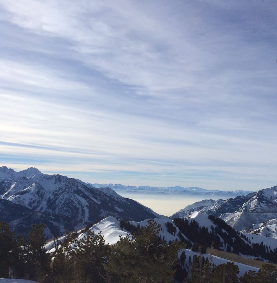 Inversion Salt Lake City from mountains