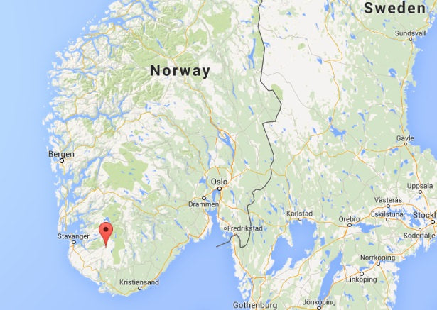 Sirdal Norway Map