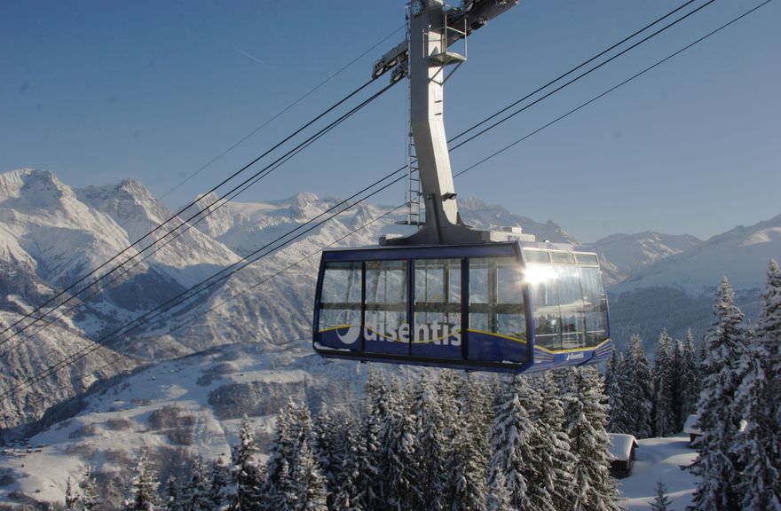 Disentis, Switzerland skiing