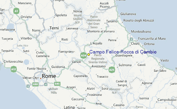 where is Campo Felice-Rocca di Cambio in Italy