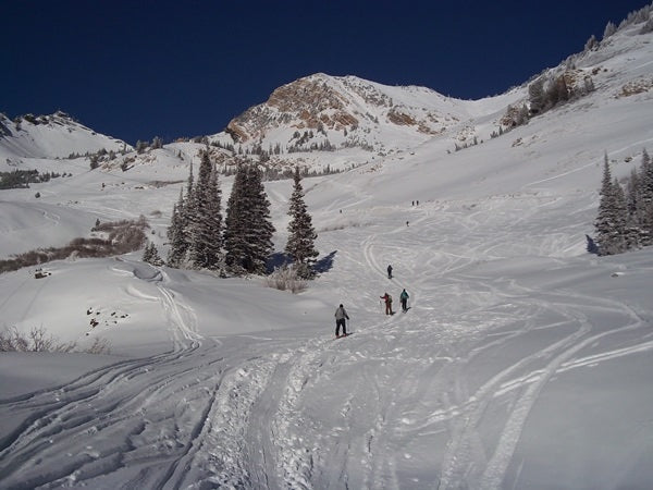 Hiking up Cardiff Pass Little Cottonwood Canyon