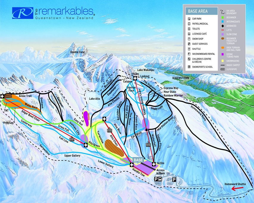 The Remarkables Trail Map