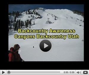 Backcountry Awareness Video Canyons Utah