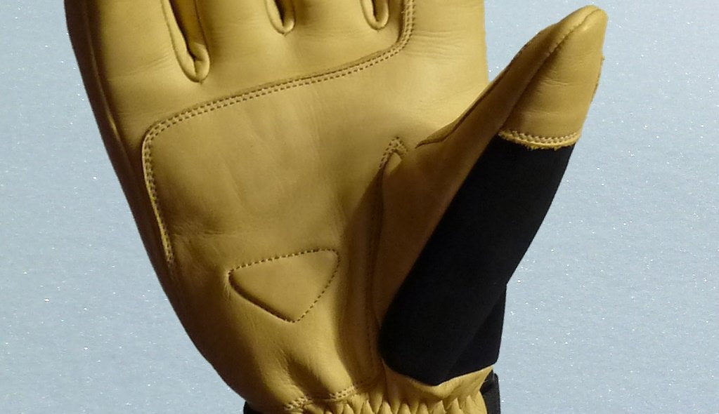 leather palm ski glove