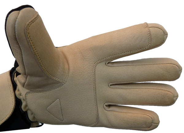 leather palm ski glove