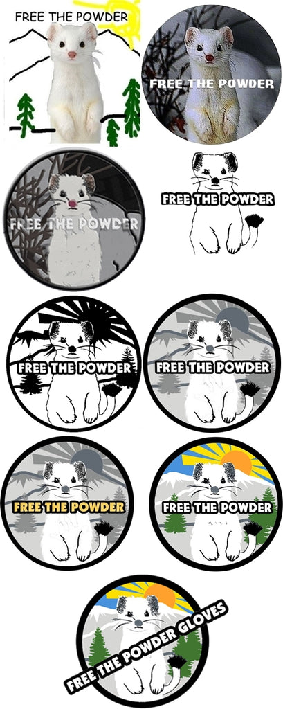 free the powder ski gloves logo evolution