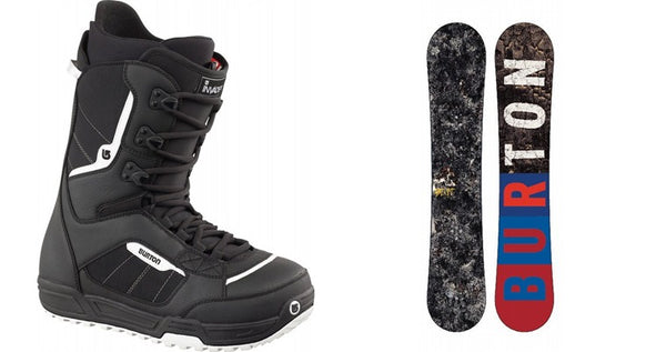 modern snowboard boots and boards