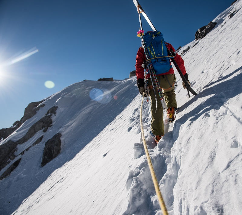 ski mountaineering with ropes