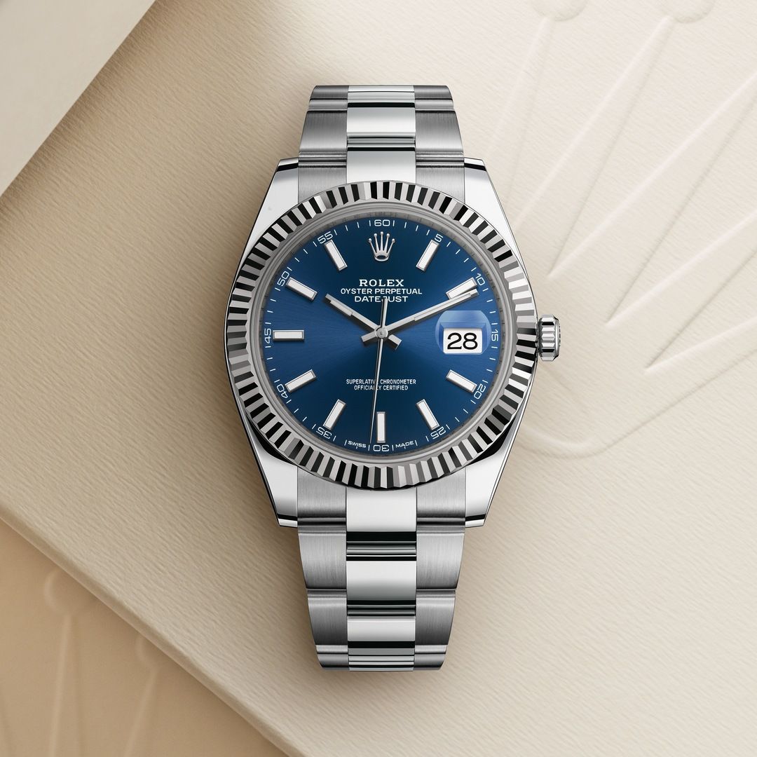 rolex oyster perpetual datejust 41 blue