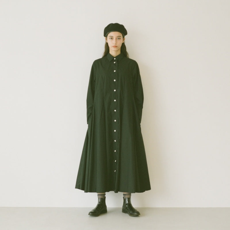THE DRESS #13】shirts collar belted one piece （シャツカラー 