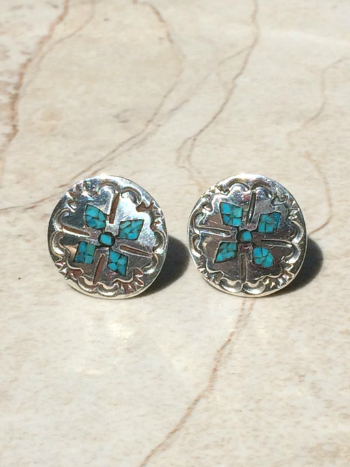 Engraved Navajo Posts | Turquoise Sterling Silver Navajo | Light Years