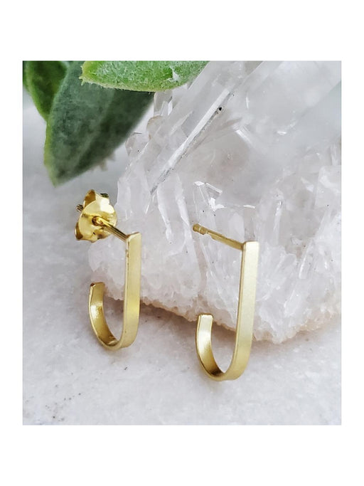 Hook Bar Posts | 14kt Gold Vermeil Studs Earrings | Light Years Jewelry 