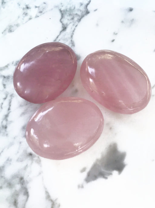 Rose Quartz Palm Stones | Polished Healing Gemstone | Light Years Jewelry