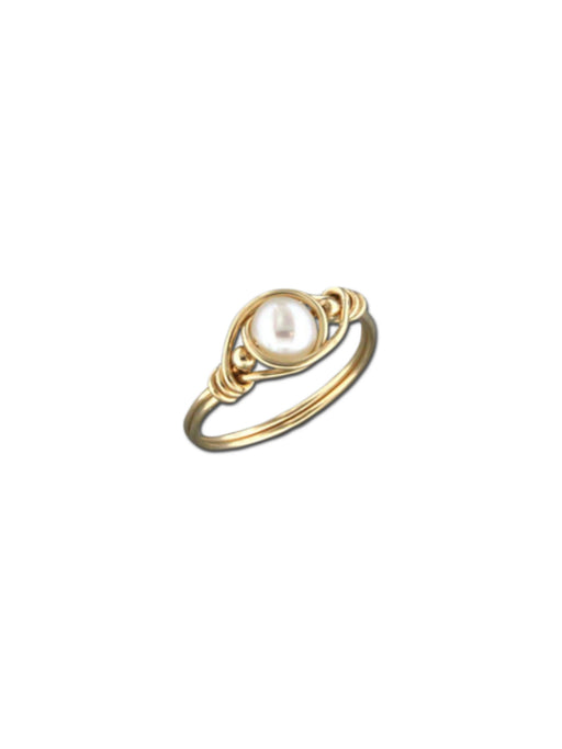 Wrapped Pearl Ring | 14k Gold Filled Sizes 5 6 7 8 9 | Light Years