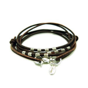 Simple Leather Wrap Bracelet