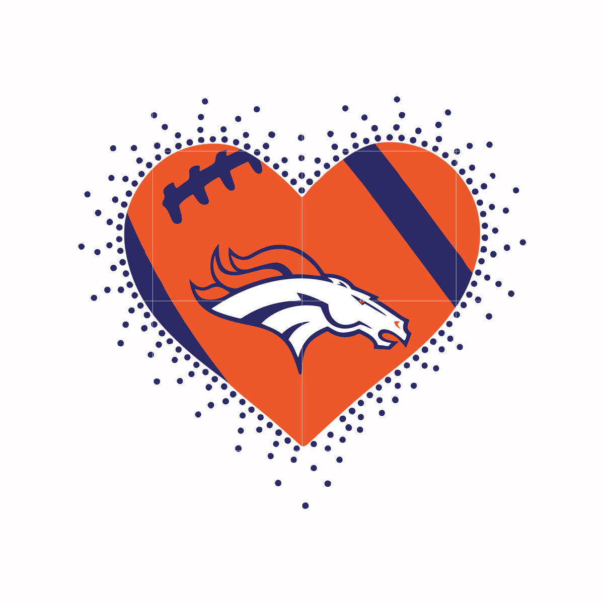 Denver Broncos Heart Svg Sport Svg Nfl Svg Png Dxf Eps Digital Fi Dreamsvg Store 