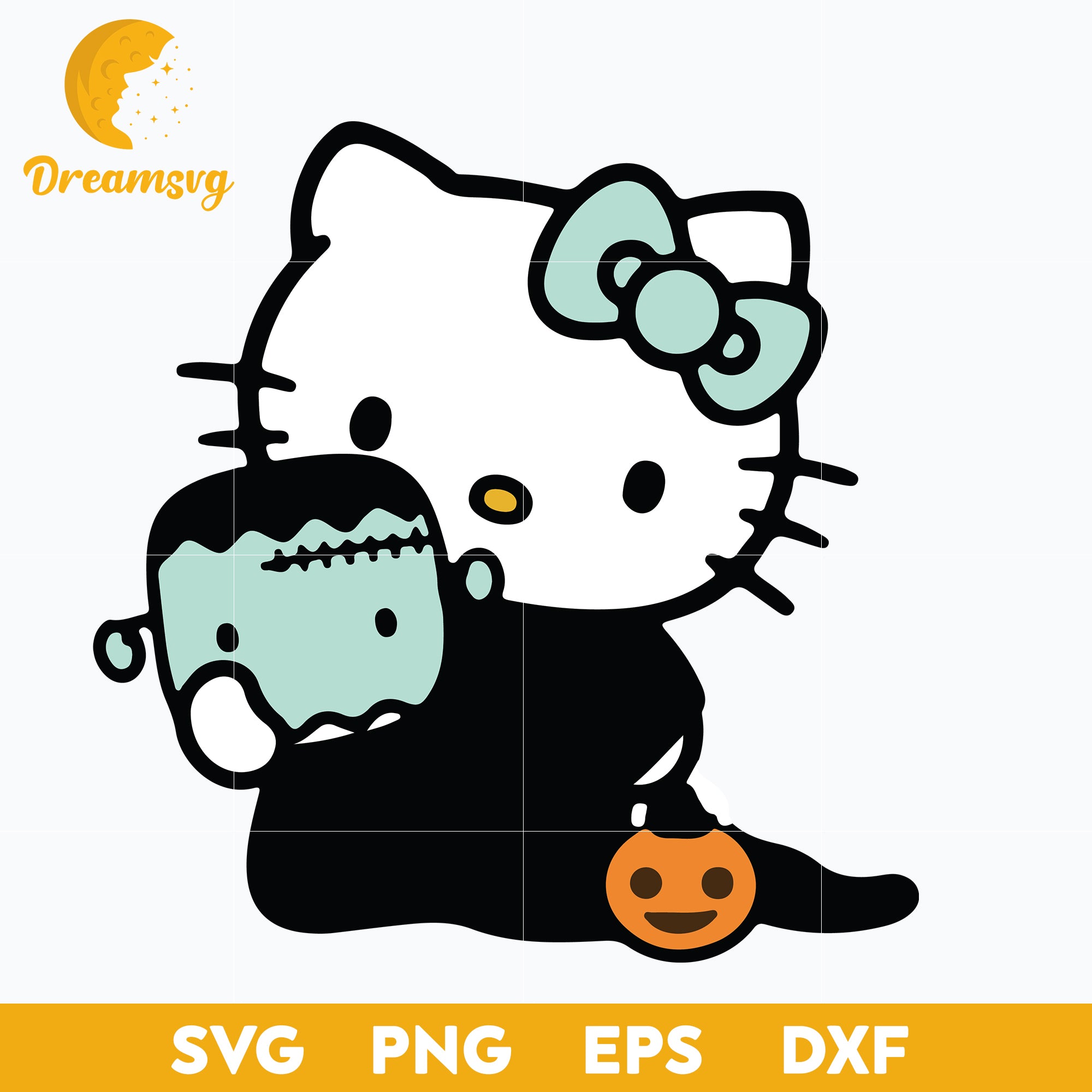 Hello Kitty Halloween Svg, Hello Kitty Svg, Halloween Svg, png, dxf, e