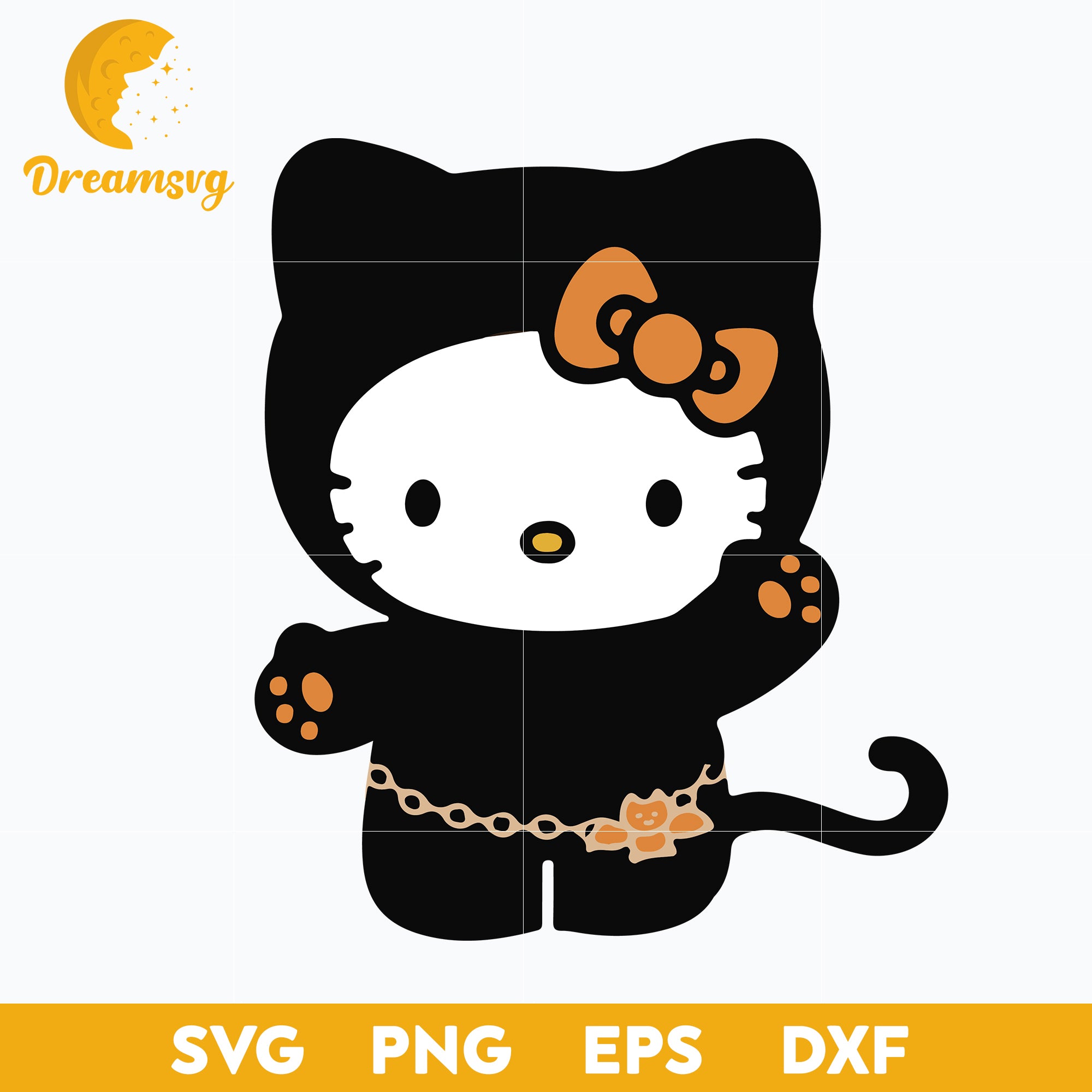 Hello Kitty Halloween Svg, Hello Kitty Svg, Halloween Svg, png, dxf, e