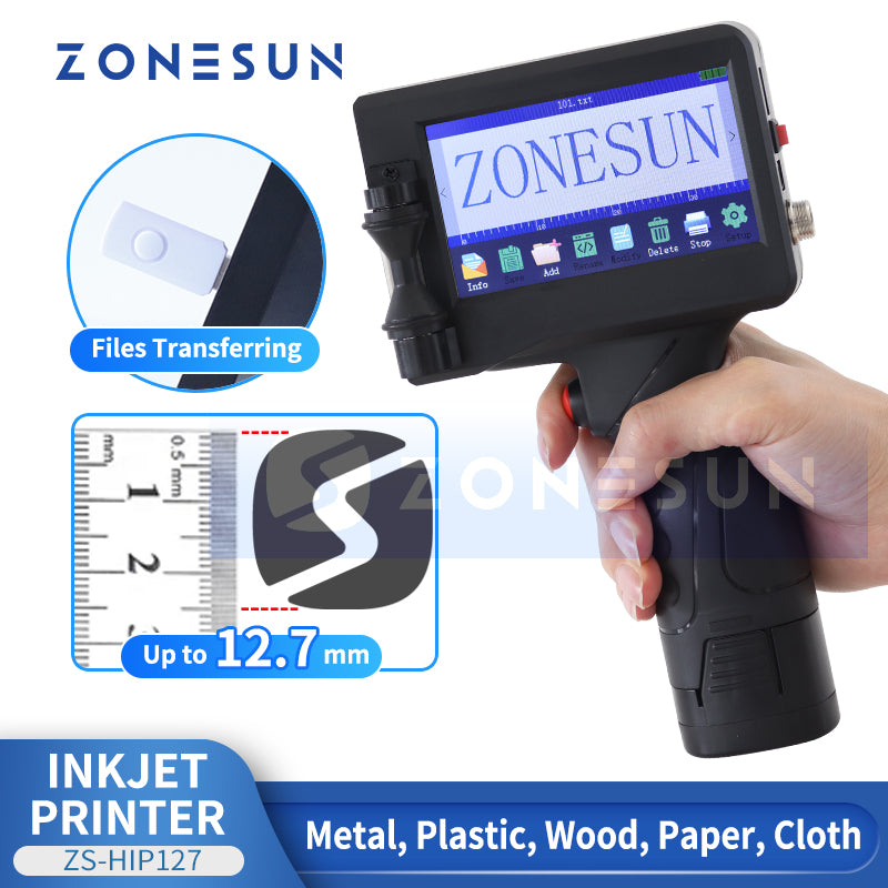 ZONESUN ZS-HIP127 Handheld Inkjet Coding Machine