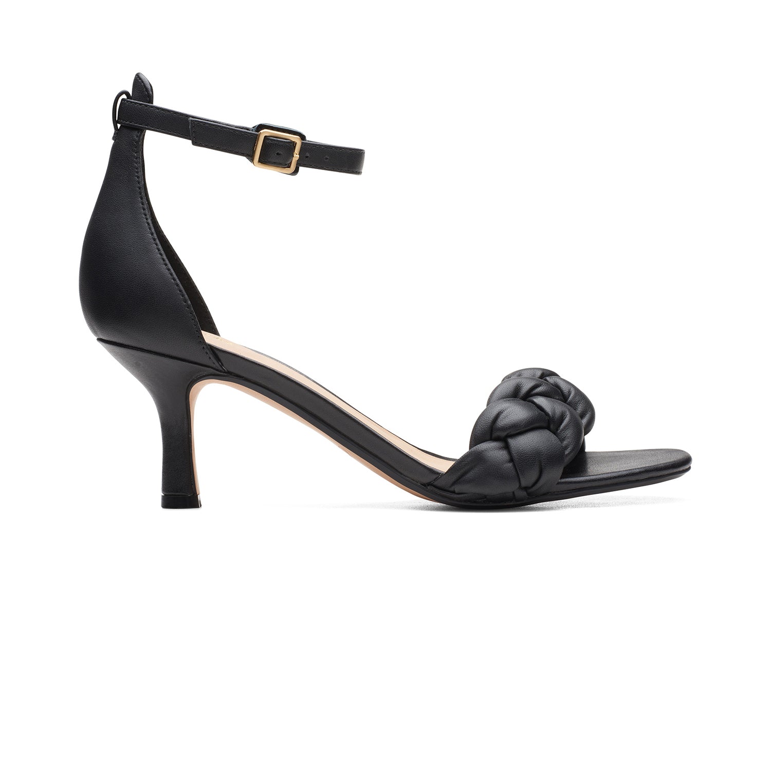 Womens - Amali Sandal Black Leather, Black Leather / / D (Standard