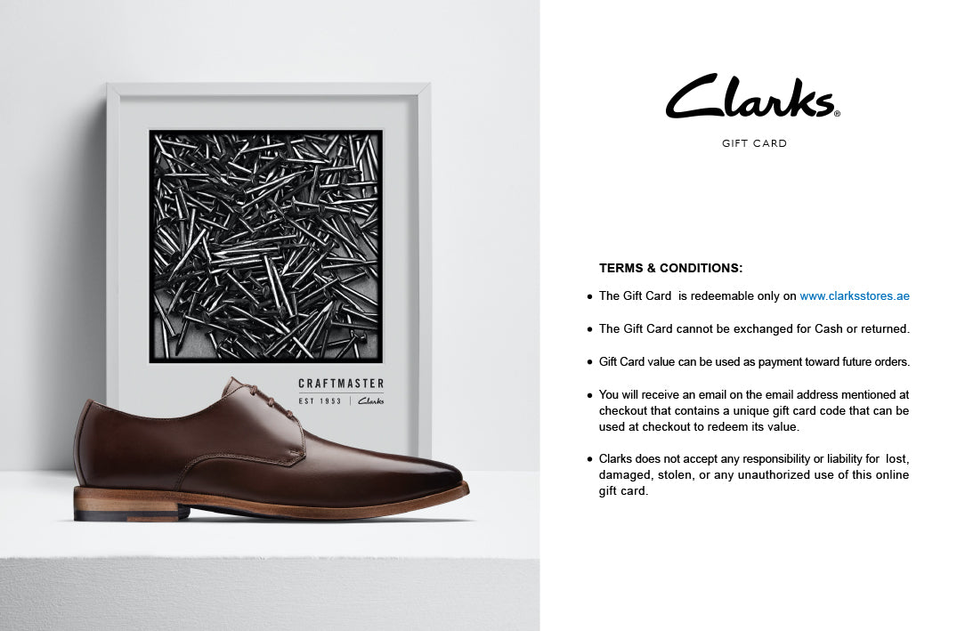 clarks shoes gift card