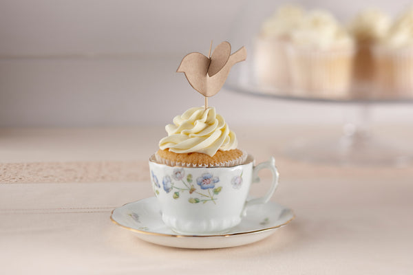 toppers to Bird cupcake make Cupcake how  vintage Shop Affair Kraft  Brown  Vintage  Wedlock   Toppers  1