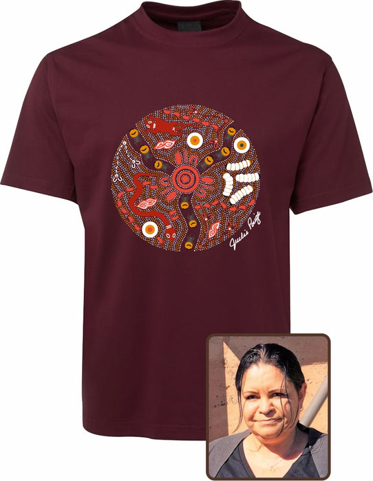 T Shirt ADULT Regular Fit - Julie Paige, Bush Tucker Design