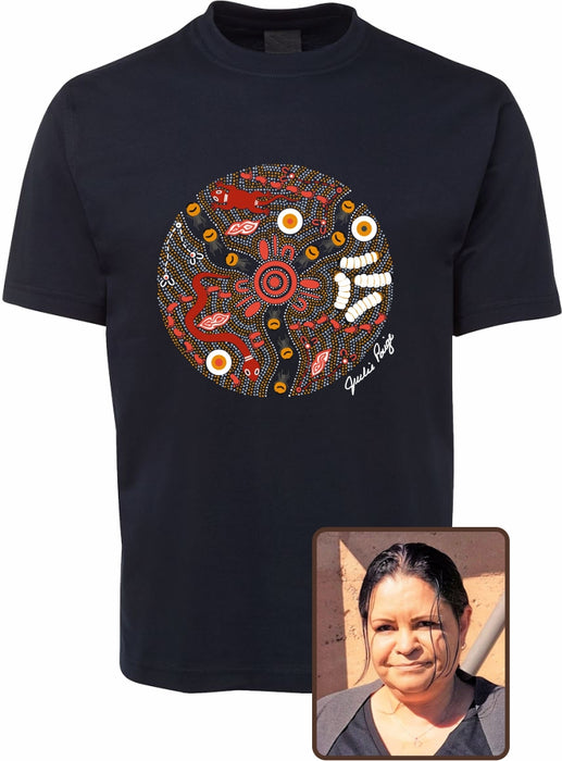 T Shirt ADULT Regular Fit - Julie Paige, Bush Tucker Design