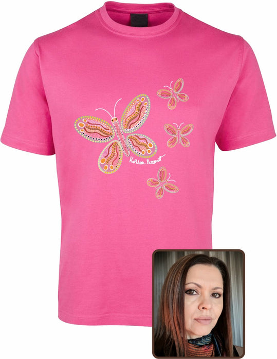 T Shirt ADULT Regular Fit - Kathleen Buzzacott, Butterflies Design