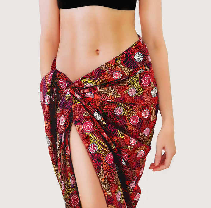 Chiffon Sarongs featuring 9 designs by Aboriginal Artists