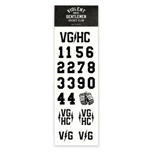 VG Helmet Stickers - Black - Accessories - Lifetipsforbetterliving