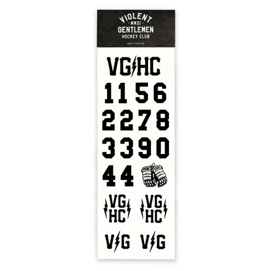 VG Helmet Stickers - Black - Accessories - Lifetipsforbetterliving
